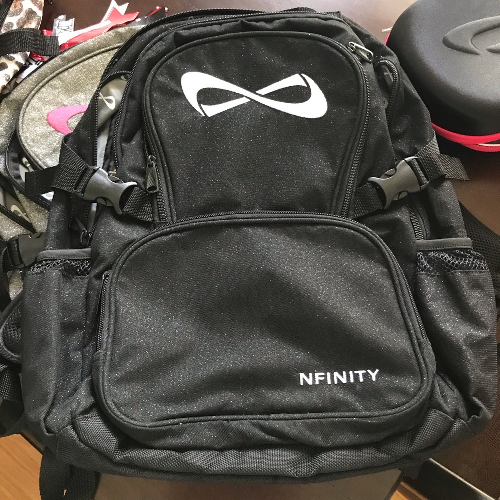 Black glitter Nfinity Backpack